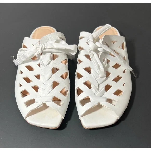 AGL Attilio Giusti Leombruni Sylvia Cutout Lace Up Sandal Leather 9